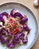 Bông Cải Tím Xào Cay