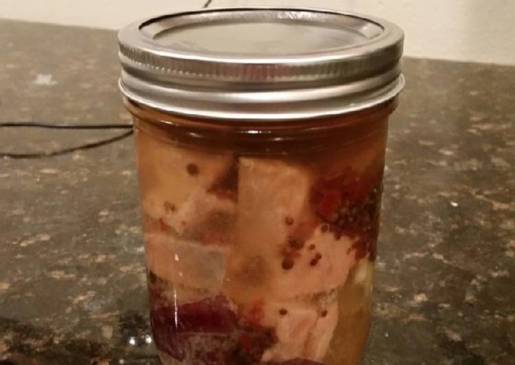 Simple Way to Prepare Super Quick Homemade Brad&#39;s pickled salmon