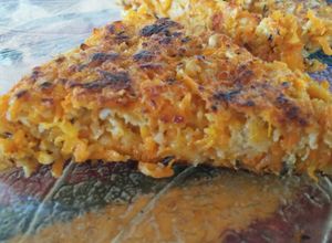 Una foto de Tortilla de zanahoria, avena y queso