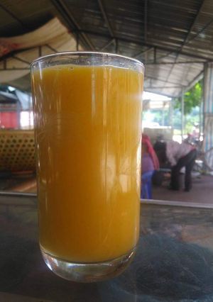 Hình của món Sữa bí đỏ.
