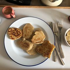 A picture of Eggless pancakes.