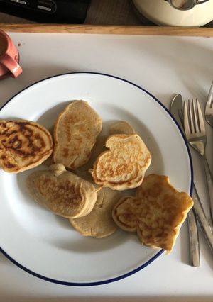 A picture of Eggless pancakes.