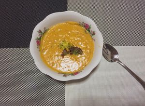 Una foto de Crema de ayote