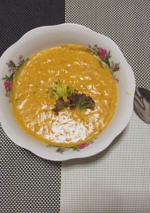 Una foto de Crema de ayote