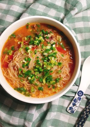 Hình của món Hủ tiếu sa tế cấp tốc.