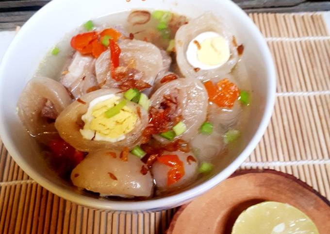 Resep Bakso Aci Isi Telur Puyuh And Daging Oleh Yayak W Cookpad