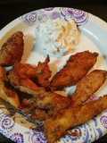 Cornbread Chicken Strips with Sauce
