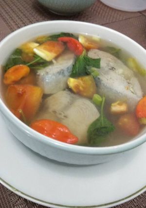 Foto resep 5. Sup Ikan Tongkol Kemangi Kuah Bening