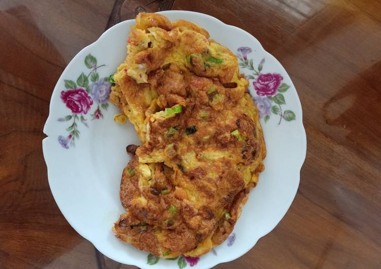 Resep Telur dadar geprek, Enak