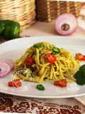 Spaghetti alla chitarra al pesto di peperoni