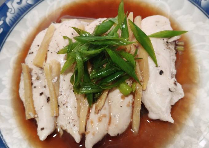 Resepi ikan stim halia chinese style