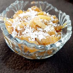 A picture of Apple ka halwa.