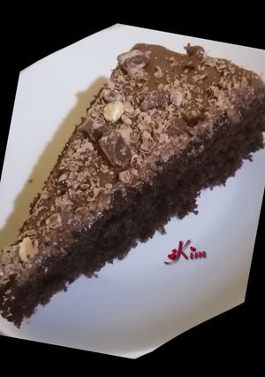 A picture of Moist microwave chocolate cake 🍫 🍰 👌.