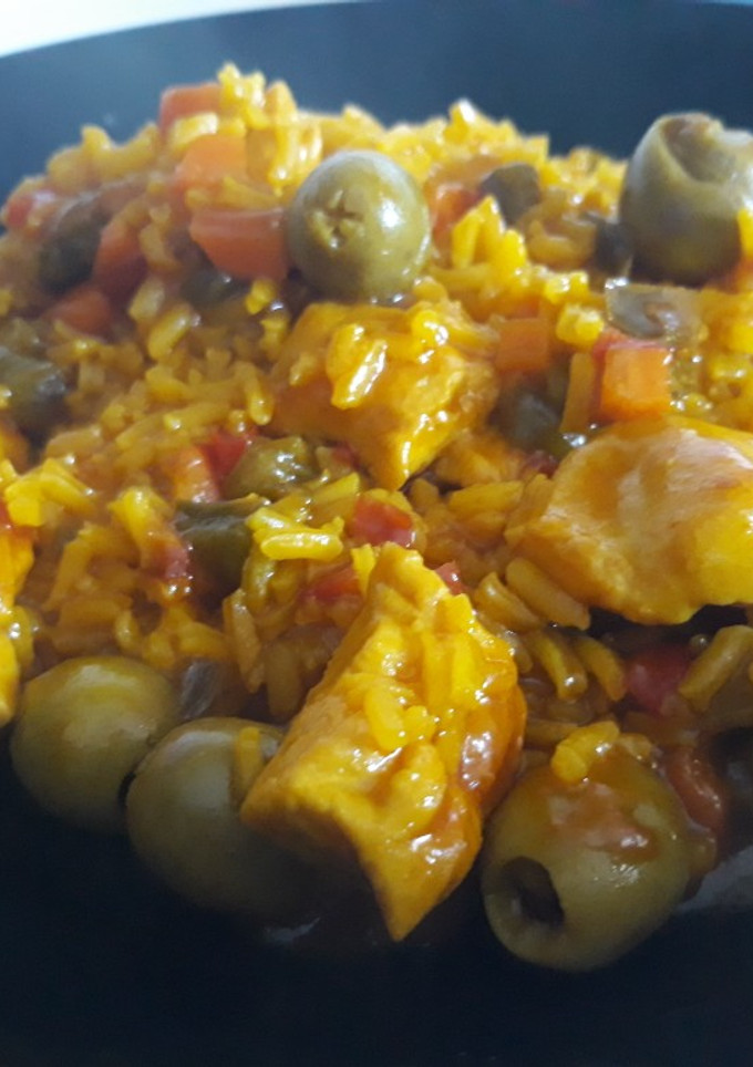 Una foto de Arroz con pollo