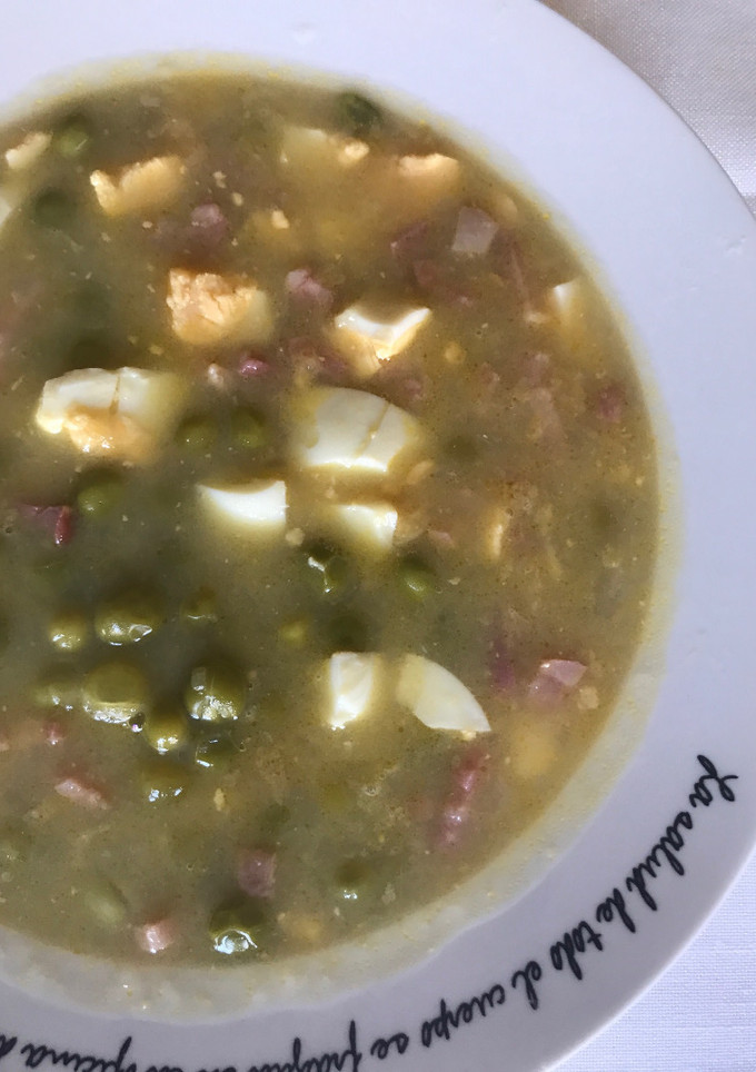 Una foto de Sopa de guisantes