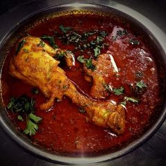 Homemade chicken kadhai A picture of Homemade chicken kadhai.
