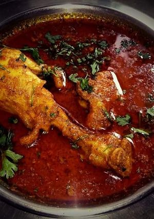 A picture of Homemade chicken kadhai.