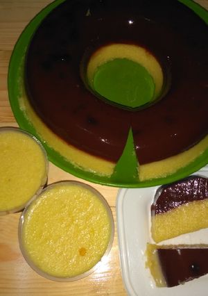 Foto resep Puding Jagung Coklat Enak