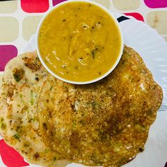 A picture of Left over Rice Uttappam.