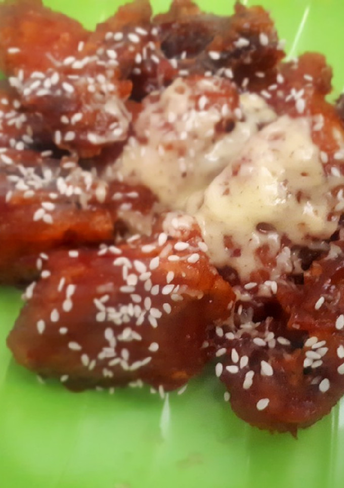 Foto resep Spicy chicken wing mozarella ala2 dna