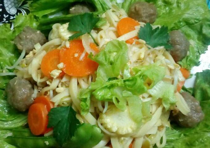 Resep Mie bakso sayur, Bisa Manjain Lidah