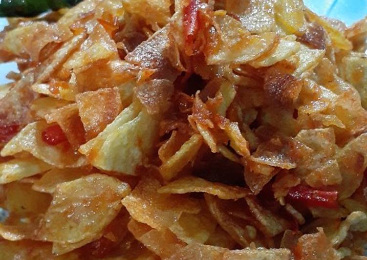 Resep masakan 🥔Keripik Kentang Balado🥔 | Cara Masak 🥔Keripik Kentang Balado🥔 Yang Bikin Ngiler