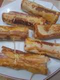 Rollitos de salchicha y queso