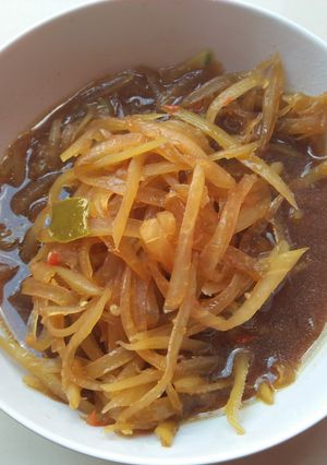 Foto resep Pepaya muda oseng kecap pedes