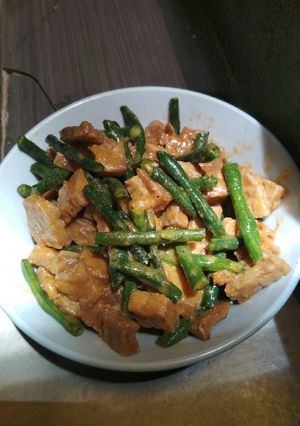 Foto resep Orak arik tempe kacang panjang