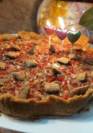 عکسی از دستور تارت شکلات و انار