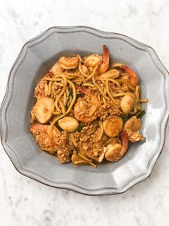 Foto resep Mie Kangkung Belacan