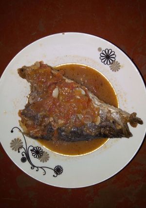 A picture of Fish stew.