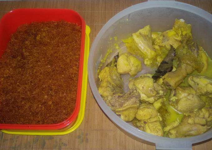 Serundeng super praktis (utk ayam goreng)