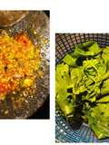 Daun Singkong Rebus & Sambel Ulek Tomat