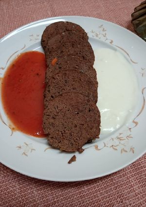 Levesben főtt töltelék recept fotója