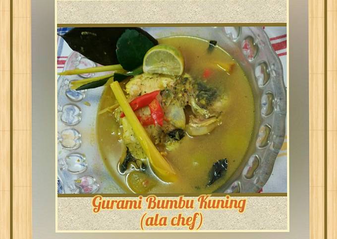 Resep Ikan Gurami Bumbu Kuning Ala Chef Oleh Ala Chef Cookpad