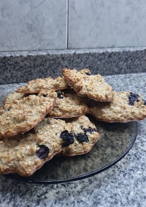 Una foto de Galletitas de manzana y arándanos