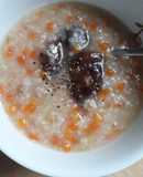 Cháo thịt bằm cà rốt