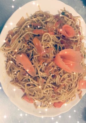 صورة لوصفة معكرونه سباغيتي