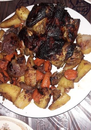 صورة لوصفة دجاج مشوي بالكيس الحراري