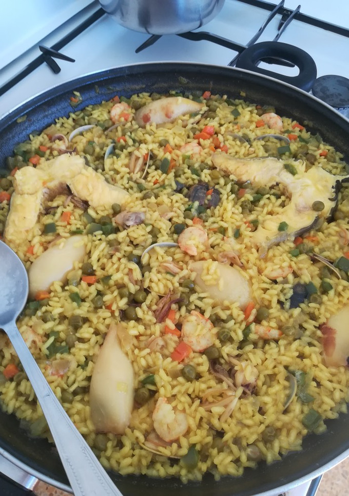 Una foto de Arroz marinero