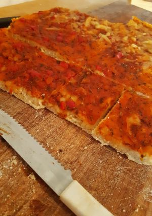 Una foto de Pizza