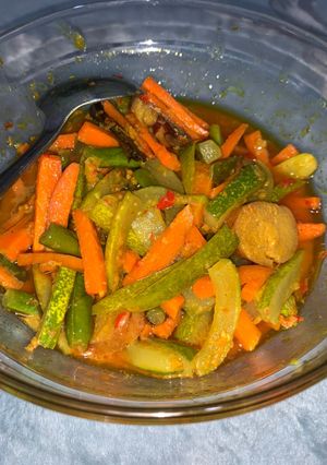 Foto resep Acar kuning timun wortel dan buncis