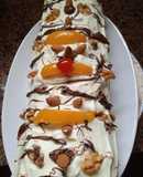Pionono de crema, Nutella, nueces y almendras😋🐞😍🌞😋🐞😋