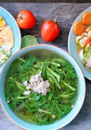 Hình của món Mâm cơm đơn giản của mẹ.