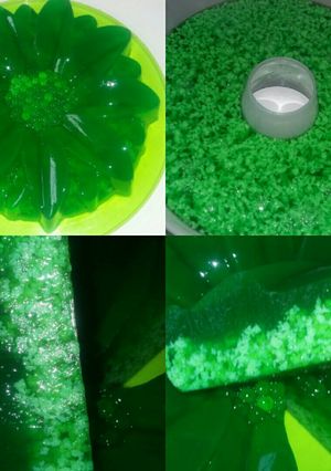 Foto resep Puding lumut pasta pandan
