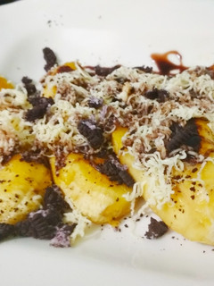 Foto resep Cheesy-choc grilled banana