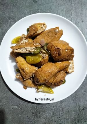 Foto resep Tumis Tahu Pong Tauco Cabai Hijau