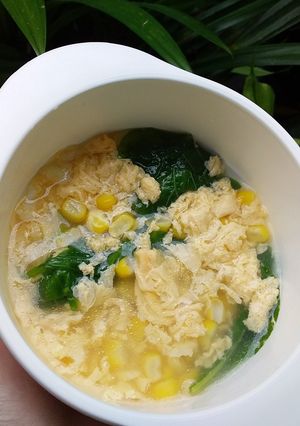 Foto resep Bening Bayam Telur Jagung (Anti GTM)