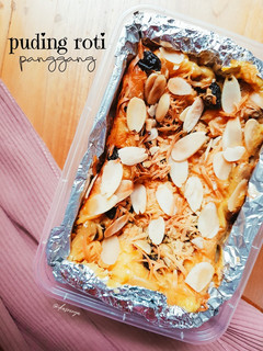 Foto resep Puding Roti Panggang Kismis
